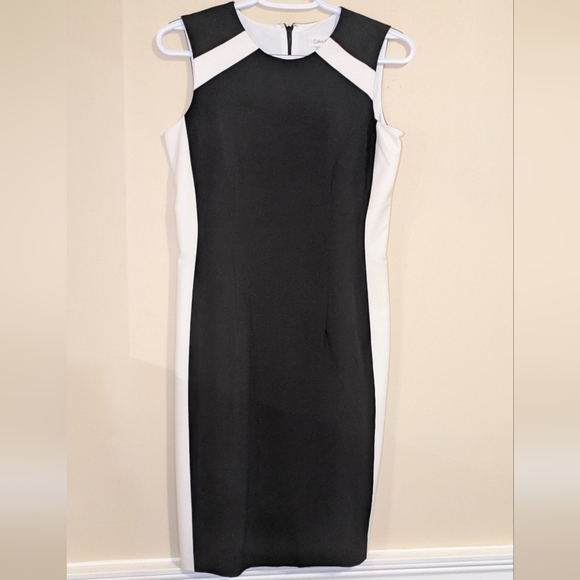 Calvin Klein Black and White Sleeveless Dress - Picture 4 of 10